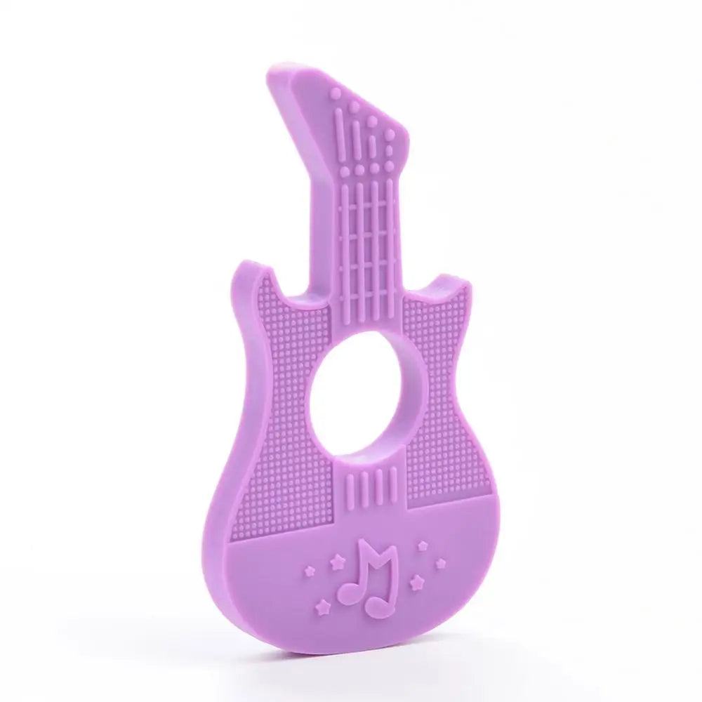 Guitar Pendant Silicone Necklace