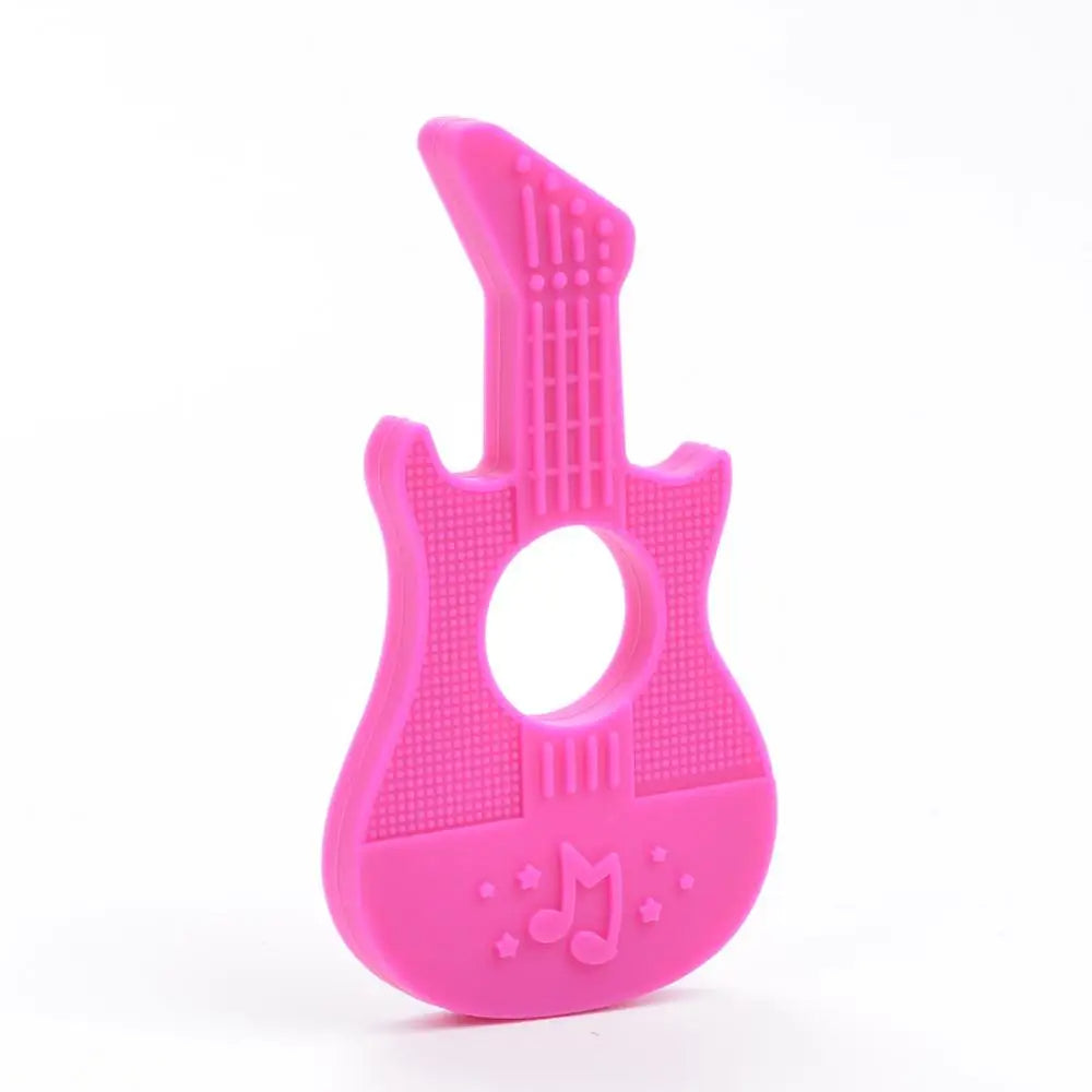Guitar Pendant Silicone Necklace