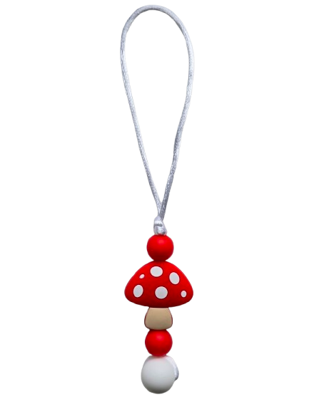 Mushroom Zipper Pull Chewelry